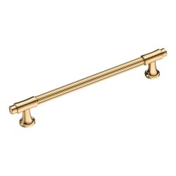 Ручка скоба 1117 192MP11 цвет глянцевое золото длина 238 мм, крепление 192 мм