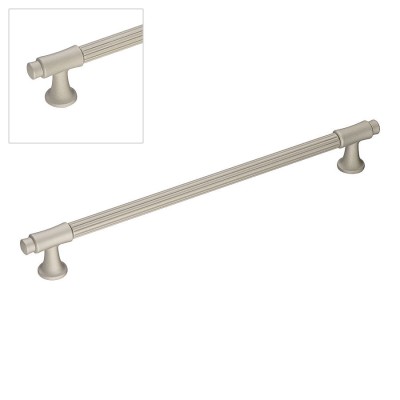 Ручка скоба 1117 256PC04 цвет матовый никель длина 302 мм, крепление 256 мм