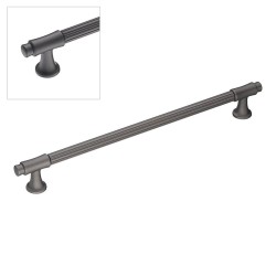 Ручка скоба 1117 256PC27 цвет графит длина 302 мм, крепление 256 мм