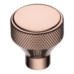 Ручка кнопка круглая 1462 0030 RS цвет розовое золото диаметр 30 мм 