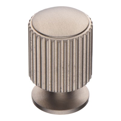 Ручка кнопка цилиндр с насечкой 1464 0020 NB цвет никель диаметр 20 мм