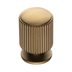 Ручка модерн кнопка 1464 0026 ABM цвет состаренная латунь диаметр 26 мм 