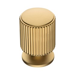 Ручка модерн кнопка 1464 0026 GB цвет матовая латунь диаметр 26 мм 