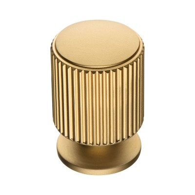 Ручка модерн кнопка 1464 0026 GB цвет матовая латунь диаметр 26 мм 