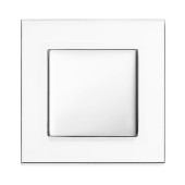 Ручка модерн кнопка 15.383.40.07 глянцевый хром, стекло ширина 40 мм Ручка модерн кнопка 15.383.40.07 глянцевый хром, стекло ширина 40 мм