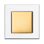 Ручка модерн кнопка 15.383.40.19 глянцевое золото, стекло ширина 40 мм  