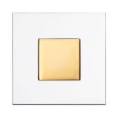 Ручка модерн кнопка 15.383.55.19 глянцевое золото, стекло ширина 40 мм   