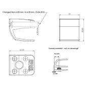 Ручка для стеклянной двери SQUARE 17.40.060-0 цвет глянцевый хром длина 34 мм