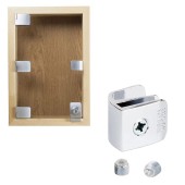 Ручка для стеклянной двери SQUARE 17.40.060-0 цвет глянцевый хром длина 34 мм