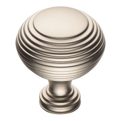 Ручка кнопка круглая 1937 0032 PNM цвет полированный никель диаметр 32 мм