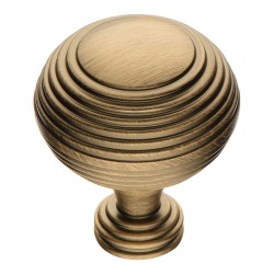 Ручка модерн кнопка круглая 1937 0038 ABM цвет состаренная латунь диаметр 38 мм  