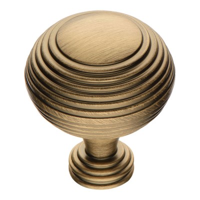 Ручка модерн кнопка круглая 1937 0038 ABM цвет состаренная латунь диаметр 38 мм  