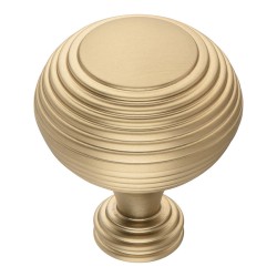 Ручка модерн кнопка круглая 1937 0038 GB цвет матовая латунь диаметр 38 мм 