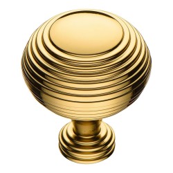 Ручка модерн кнопка круглая 1937 0038 GL цвет глянцевое золото диаметр 38 мм 