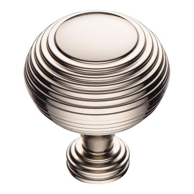 Ручка модерн кнопка круглая 1937 0038 PN цвет глянцевый никель диаметр 38 мм 