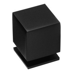 Ручка модерн кнопка куб 1954 0025 AL6 цвет черный ширина 25 мм