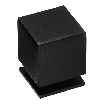 Ручка модерн кнопка куб 1954 0025 AL6 цвет черный ширина 25 мм