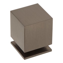 Ручка модерн кнопка куб 1954 0025 BBN цвет черный матовый никель ширина 25 мм