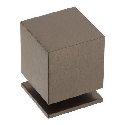 Ручка модерн кнопка куб 1954 0025 BBN цвет черный матовый никель ширина 25 мм