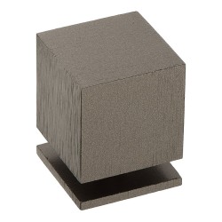 Ручка модерн кнопка куб 1954 0025 ELX1 цвет брашированный графит ширина 25 мм 