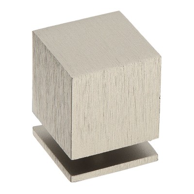 Ручка модерн кнопка куб 1954 0025 ELX2 цвет брашированный никель ширина 25 мм 