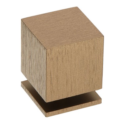 Ручка модерн кнопка куб 1954 0025 ELX8 цвет брашированная бронза ширина 25 мм 