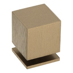 Ручка модерн кнопка куб 1954 0025 ELX9 цвет брашированная античная бронза ширина 25 мм 