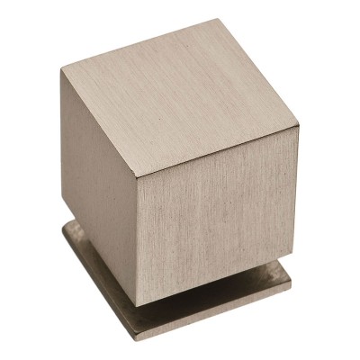 Ручка модерн кнопка куб 1954 0025 NB цвет матовый никель ширина 25 мм Ручка модерн кнопка куб 1954 0025 NB цвет матовый никель ширина 25 мм