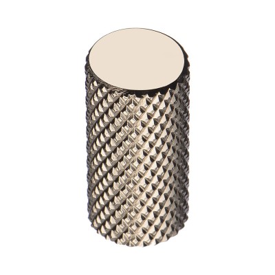 Ручка модерн кнопка 1990 0012 PN цвет глянцевый никель диаметр 12 мм   