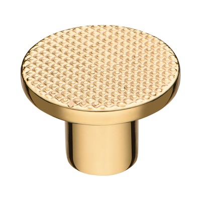 Ручка модерн кнопка круглая 25-Gold цвет глянцевое золото диаметр 25 мм  