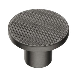 Ручка модерн кнопка круглая 25-Titanium цвет графит диаметр 25 мм    