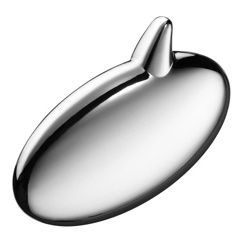 Ручка кнопка овальная 270064MP02 цвет глянцевый хром длина 94 мм, крепление 64 мм