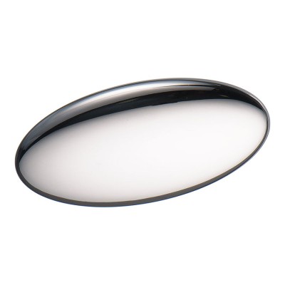 Ручка модерн кнопка овальная 280064MP02 цвет глянцевый хром ширина 93 мм крепление 64 мм  