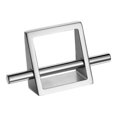 Ручка скоба 3120 Chrome цвет глянцевый хром длина 130 мм, крепление 64 мм   