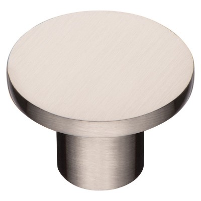 Ручка модерн кнопка круглая 34-Inox цвет никель диаметр 25 мм Ручка модерн кнопка круглая 34-Inox цвет никель диаметр 25 мм