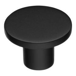 Ручка модерн кнопка круглая 34-Matt Black цвет черный матовый диаметр 25 мм Ручка модерн кнопка круглая 34-Matt Black цвет черный матовый диаметр 25 мм