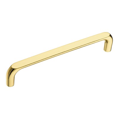 Ручка скоба 395-160-Gold цвет глянцевое золото длина 172 мм, крепление 160 мм 