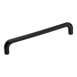 Ручка скоба 395-160-Matt Black цвет черный матовый длина 172 мм, крепление 160 мм 