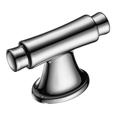 Ручка кнопка 4117 016MP02 цвет глянцевый хром ширина 56 мм, крепление 16 мм  