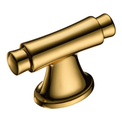 Ручка кнопка 4117 016MP11 цвет глянцевое золото ширина 56 мм, крепление 16 мм 