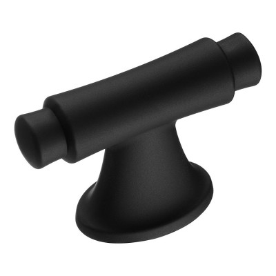 Ручка кнопка 4117 016MP24 цвет черный матовый ширина 56 мм, крепление 16 мм