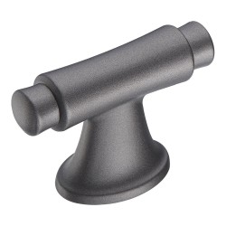 Ручка кнопка 4117 016PC27 цвет графит ширина 56 мм, крепление 16 мм