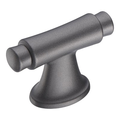 Ручка кнопка 4117 016PC27 цвет графит ширина 56 мм, крепление 16 мм