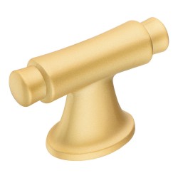 Ручка кнопка 4117 016PC35 цвет матовое золото ширина 56 мм, крепление 16 мм