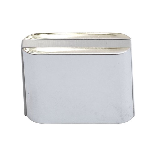 Ручка кнопка 429025MP02PL05 цвет глянцевый хром, серый пластик длина 28 мм