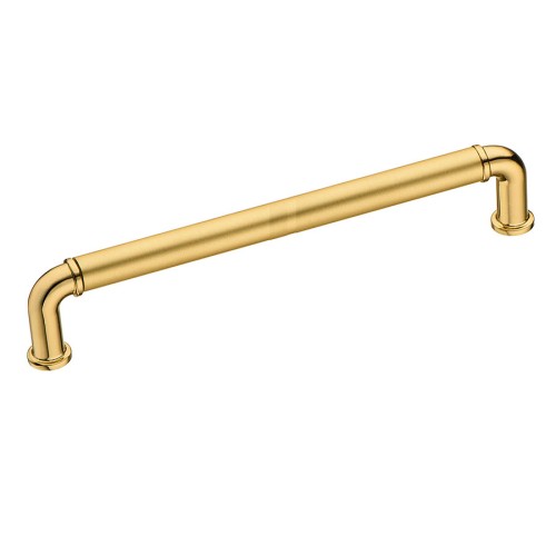 Ручка скоба 4681 0160 GL-BB цвет глянцевое, матовое золото длина 175 мм, крепление 160 мм 