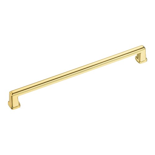 Ручка скоба 544-224-Gold цвет глянцевое золото длина 240 мм, крепление 224 мм 