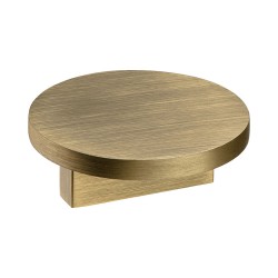 Ручка кнопка круглая 7207 0060 ABM-ABM цвет состаренная латунь диаметр 60 мм, крепление 32 мм