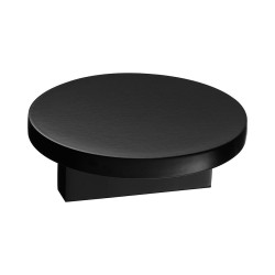 Ручка кнопка круглая 7207 0060 AL6-AL6 цвет черный диаметр 60 мм, крепление 32 мм