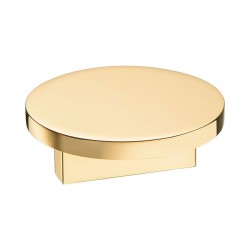 Ручка кнопка круглая 7207 0060 GL-GL цвет глянцевое золото диаметр 60 мм, крепление 32 мм